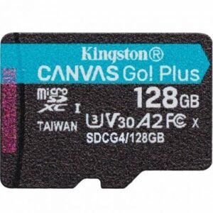Placa de Memória Kingston CANVAS Select Plus 128GB microSD XC/ Clase 10/ 200MBs