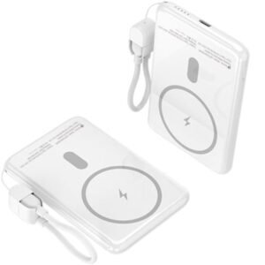 Powerbank 5000mAh Leotec LEPOWW20W5W/ 20W/ Wireless/ Branca/ Incluye Cabo USB Tipo-C