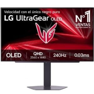 Monitor Gaming LG UltraGear 27GX704A-B 27"/ QHD/ 0.03ms/ 240Hz/ OLED/ Regulable en altura/ Preto
