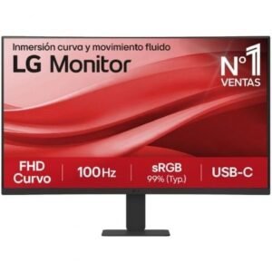 Monitor Curvo LG 27U421A-B 27"/ Full HD/ Preto