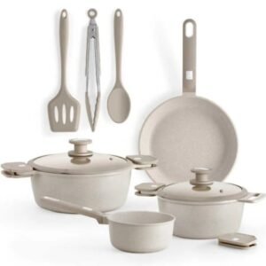 Pack Bateria de Cocina Monix Denmark/ Cazo Ø16cm/ Sarten Ø24cm/ Cacerolas Ø20 - 24cm/ Aluminio Fundido/ Apta para Inducción