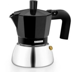 Cafetera Italiana Monix Induction Inox M863006/ 6 Tazas/ Preta