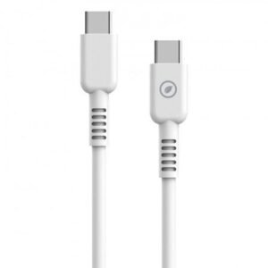 Cabo USB 2.0 Tipo-C Muvit For Change MCUSC0008/ USB Tipo-C Macho - USB Tipo-C/ Hasta 60W/ 480Mbps/ 1.2m/ Branco