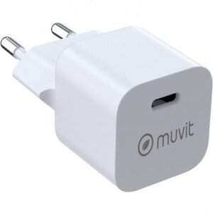 Carregador de Pared Muvit For Change MCACC0049/ 1xUSB Tipo-C/ 25W
