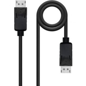 Cabo DisplayPort 1.4 8K Nanocable 10.15.2803/ DisplayPort Macho - DisplayPort Macho/ 3m/ Certificado/ Preto