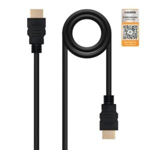 Cabo HDMI 2.0 4K Nanocable 10.15.3601-L150/ HDMI Macho - HDMI Macho/ 1.5m/ Certificado/ Preto