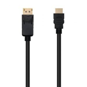 Cabo Conversor Nanocable 10.15.4300/ Displayport Macho - HDMI Macho/ 50cm/ Preto