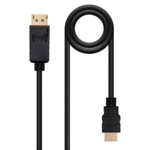 Cabo DisplayPort Nanocable 10.15.4305/ DisplayPort Macho - HDMI Macho/ 5m/ Preto