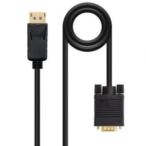Cabo Conversor Nanocable 10.15.4402/ DisplayPort Macho - VGA Macho/ 2m/ Preto