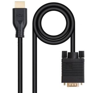 Cabo Conversor Nanocable 10.15.4602/ VGA Macho - HDMI 8K Macho/ 1.8m/ Preto
