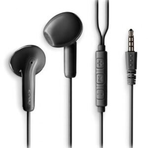 Auscultadores Intrauditivos NGS Cross Flip/ con Microfone/ Jack 3.5/ Pretos