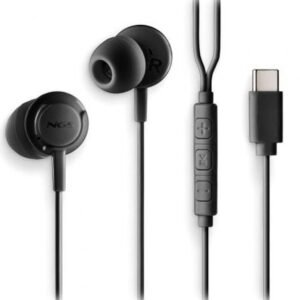 Auscultadores Intrauditivos NGS Cross Step/ con Microfone/ USB Tipo-C/ Pretos