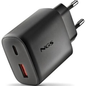 Carregador de Pared GaN NGS Era 45W/ 1xUSB Tipo-C/ 1xUSB/ 45W