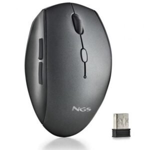 Rato Sem fios NGS Bee Black/ Hasta 1600 DPI