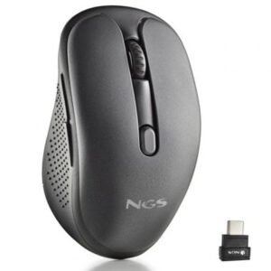 Rato Sem fios NGS Evo Mix silencioso/ Bateria recargable/ Hasta 3200 DPI/ Preto