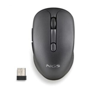 Rato Sem fios NGS Evo Rust/ Bateria recargable/ Hasta 1600 DPI/ Preto