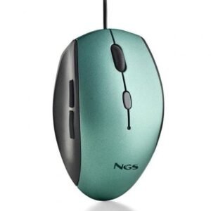 Rato Ergonómico NGS Moth Ice/ Hasta 1600 DPI/ Verde Hielo