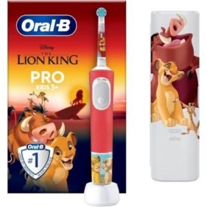 Cepillo Dental Oral-B Pro Kids 3 Rey León/ Incluye 1 Recambio y Capa