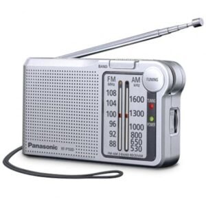 Radio Portátil Panasonic RF-P150D/ con Bateria/ a Pilas/ Plateada