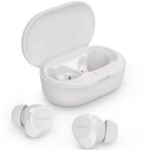 Auscultadores Bluetooth Philips TAT1209 con estuche de carga/ Autonomía 6h/ Brancos