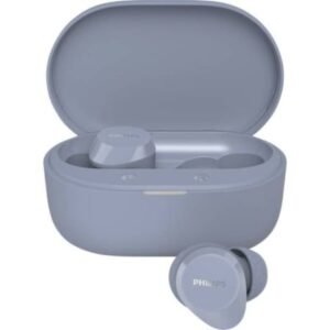 Auscultadores Bluetooth Philips TAT1300LB con estuche de carga/ Autonomía 6h/ Azules