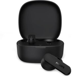 Auscultadores Bluetooth Philips TAT2100BK con estuche de carga/ Autonomía 8h/ Pretos