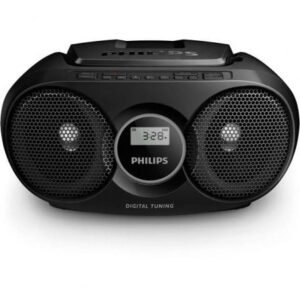 Radio CD Philips AZ215B/12/ 3W/ Preta