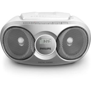 Radio CD Philips AZ215S/ 3W RMS/ con Cabo/ Plata