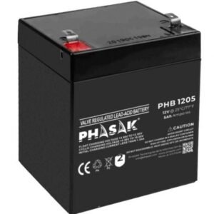 Bateria Phasak PHB 1205 compatible con SAI/UPS PHASAK según especificaciones