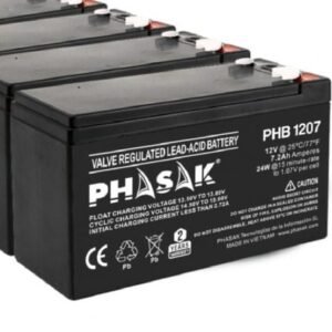Bateria Phasak PHB 1207 compatible con SAI/UPS PHASAK según especificaciones