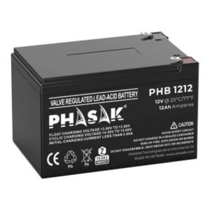 Bateria Phasak PHB 1212 compatible con SAI/UPS PHASAK según especificaciones