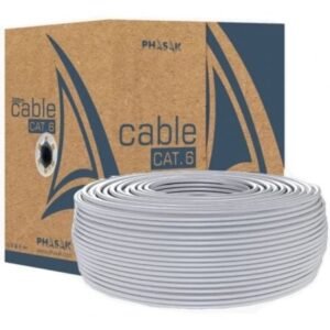 Bobina de Cabo RJ45 UTP Phasak PHR 6100 Cat.6/ 100m