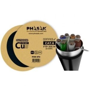 Bobina de Cabo RJ45 FTP Phasak PHR 672 Cat.6/ 305m/ Cinzento