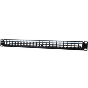Patch Panel Phasak PA 3424/ 24 Puertos/ Cat.6/ Altura 1U/ Gestión de Cabo/ Conectores RJ45 UTP No incluídos