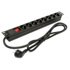 Regleta con Interruptor Phasak BNS 1518/ 8 Tomas de Corriente/ Cabo 1.5m/ Preto