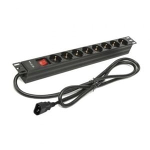 Regleta con Interruptor Phasak BNS 3535/ 8 Tomas de Corriente/ Cabo 2m/ Preto