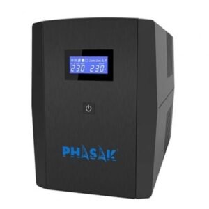SAI Línea Interactiva Phasak SIMRIUS 2260 VA Interactive/ 2260VA-1320W/ 4 Salidas/ Formato Torre