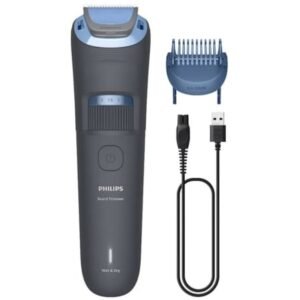 Cortabarbas Philips Beardtrimmer series 3000 BT3617/15/ con Bateria/ 2 Accesorios