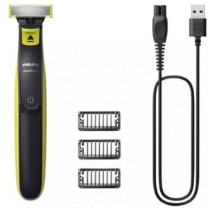 Cortabarbas Philips Oneblade QP2724/10/ con Bateria/ 3 Accesorios