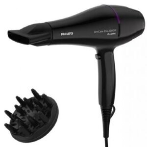 Secador Philips Drycare Pro BHD274/ 2200W/ Preto y Violeta