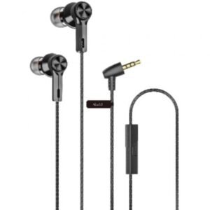 Auscultadores Intrauditivos Qubo EB-100/ con Microfone/ Jack 3.5/ Pretos
