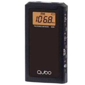 Radio Portátil Qubo RD-10/ con Cabo/ a Pilas/ Preta
