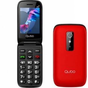 Telemóvel Telemóvel Qubo P-220RD 4G para Personas Mayores/ Vermelho