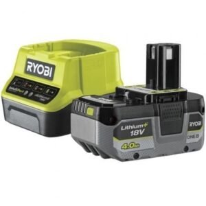 Carregador + Bateria de litio Ryobi ONE+ RC18120-140X/ 18V 4,0Ah