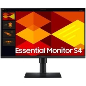 Monitor Profesional Samsung Essential Monitor S4 S40GD S24D402GAU/ 24"/ Full HD/ Regulable en altura/ Preto