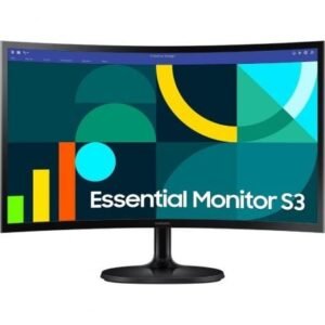 Monitor Profesional Curvo Samsung Essential Monitor S3 S36GD S24D364GAU/ 24"/ Full HD/ Preto
