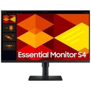 Monitor Profesional Samsung Essential Monitor S4 S40GD S24D402GAU/ 24"/ Full HD/ Regulable en altura/ Preto