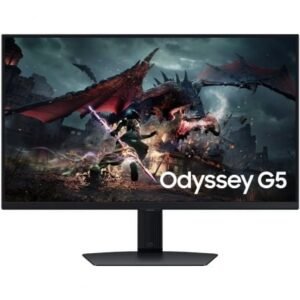 Monitor Gaming Samsung Odyssey G5 G50D S27DG502EU 27"/ QHD/ 1ms/ 180Hz/ IPS/ Regulable en Altura/ Preto