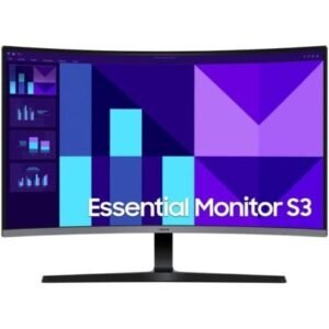 Monitor Profesional Curvo Samsung Essential S3 S39GD S32D396GAU 32"/ Full HD/ Multimedia/ Preto y Plata