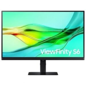 Monitor Profesional Samsung ViewFinity S6 S32D600EAU 32"/ QHD/ Regulable en Altura/ Preto